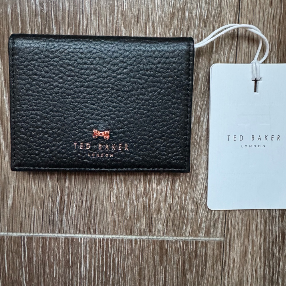 Ted Baker black card holder with mirror, never used